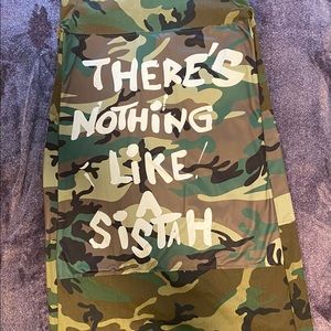 "There's  Nothing Like A Sistah" Camo Trench